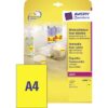 AVERY ZW. Etiketten            210x297mm L6006-25  gelb,non-perm.  25 Stk./25 Bl. – Bild 3
