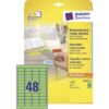 AVERY ZW. Etiketten          45,7x21,2mm L6040-20  grün             960Stk./20Bl. – Bild 3
