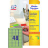 AVERY ZW. Etiketten          45,7x21,2mm L6040-20  grün             960Stk./20Bl. – Bild 4