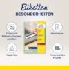AVERY ZW. Etiketten          63,5×33,9mm L6146-20  permanent            480 Stück – Bild 2