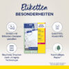 AVERY ZW. Adressetiketten    99,1x38,1mm L7163-40  weiss        560 Stk./40 Blatt – Bild 2