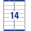 AVERY ZW. Adressetiketten    99,1x38,1mm L7163-40  weiss        560 Stk./40 Blatt – Bild 3