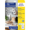 AVERY ZW. Etiketten            21.2x38mm LR3666-10 weiss, perm.  10 Blatt/65 Stk. – Bild 2