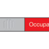 BEREC     Türschild           27,4x102mm 314.083   Alu, Libero-Occupato – Bild 2