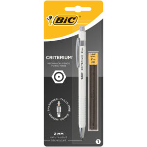 BIC       Druckbleistift Criterium    HB 8755831   1+1 Stück, weiss, schwarz