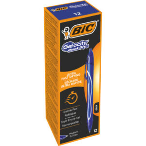 BIC       Gel-ocity Quick Dry      0.7mm 950442    blau, 12 Stück