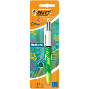 BIC       Kugelschreiber Clip        1mm 9672961   4 Colours Velours
