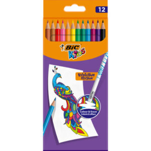 BIC       Farbstifte Evolution 9878681   12 Stück, Farben ass.