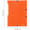 BIELLA    Gummibandmappe              A4 17840135U orange, 355gm2         200 Bl. – Bild 3