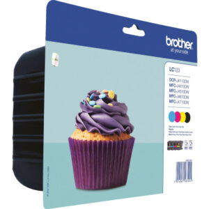 BROTHER   Valuepack                CMYBK LC-123VAL DCP-J4110DW         600 Seiten