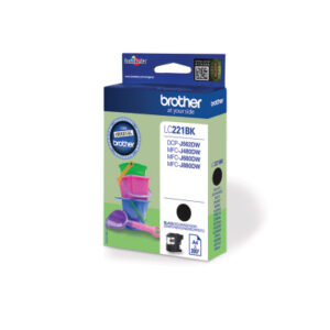 BROTHER   Tintenpatrone          schwarz LC-221BK  MFC-J480/680/880    260 Seiten