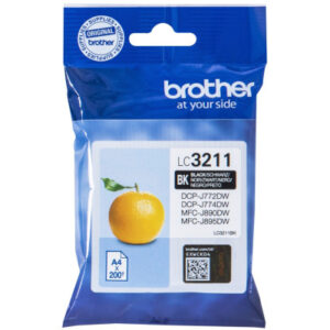 BROTHER   Tintenpatrone          schwarz LC-3211BK DCP-J774DW          200 Seiten