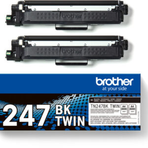 BROTHER   Toner HY Twin Pack     schwarz TN-247BK  HL-L3210CW       2x3000 Seiten
