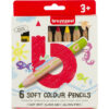 BRUYNZEEL Farbstiftset Kids dick 60119006  6 Farben