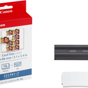 CANON     Farbtinte/Kleberset  8,6x5,4cm KC18IL    CP 100 (Mini-Sticker) 18 Blatt