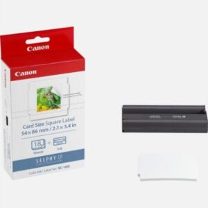 CANON     Farbtinte/Kleberset  8,6x5,4cm KC18IS    CP 1200 (Square)     18 Blatt