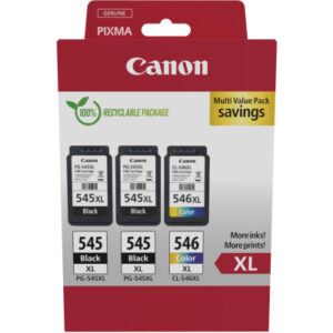 CANON     Multipack Tinte XL  schw/color PGCL545/6 Pixma iP2850  2xBKXL & 1xCMYXL