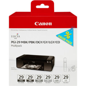 CANON     Multip.  MBK/PBK/DGY/GY/LGY/CO PGI-29    PIXMA Pro-1             6x36ml