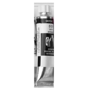 CARAN D'A Deckfarbe Gouache         10ml 2001.009  schwarz