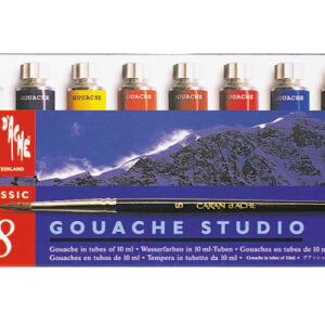 CARAN D'A Deckfarbe Gouache 2001.408  8 Farben                Pinsel