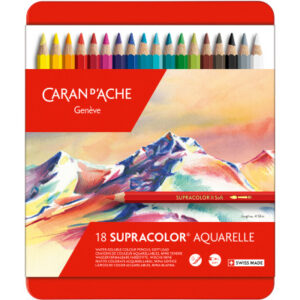 CARAN D'A Farbstifte Supracolor    3,8mm 3888.318  ass. in Metallsch.    18 Stück