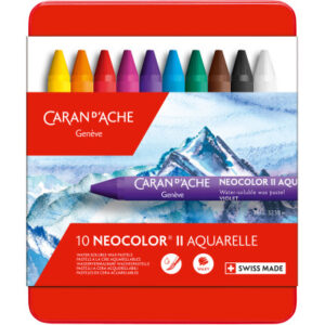 CARAN D'A Wachspastelle Neocolor II 7500.310  10-farbig assortiert