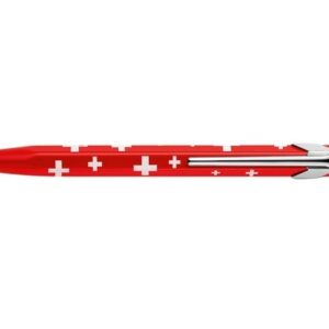 CARAN d'A Kugelschreiber Totally Swiss 849.053   rot/weiss, mit Metalletui