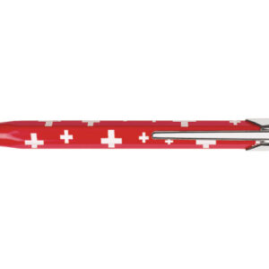 CARAN D'A Kugelschreiber 849 Swiss 849.253   rot/weiss
