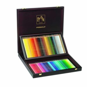 CARAN D'A Farbstifte Prismalo        3mm 999.480   ass. in Holzschachtel 80 Stück
