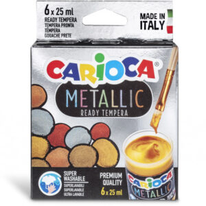 CARIOCA   Tempera        Metallic 6x25ml KO026