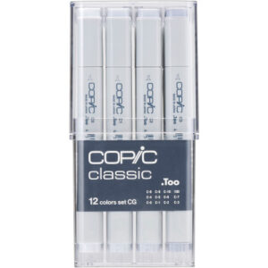 COPIC     Marker Classic 20075151  Grau-Set CG, 12 Stück