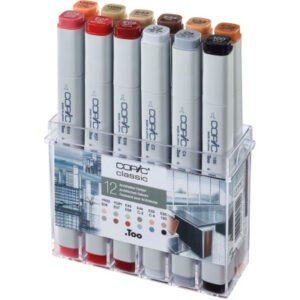 COPIC     Marker Classic 20075701  Architektur-Farben, 12 Stück