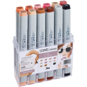 COPIC     Marker Classic 20075705  Porträtfarben, 12 Stück