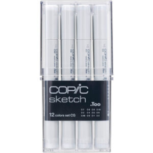 COPIC     Marker Sketch 21075151  Grau-Set CG, 12 Stück