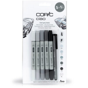 COPIC     Marker Ciao 22075554  5+1 Set Cool Grey Tones