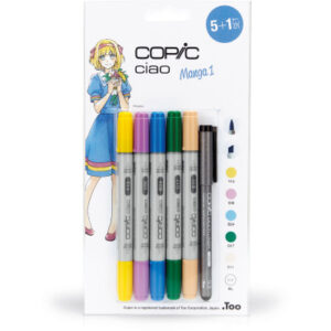 COPIC     Marker Ciao 22075556  5+1 Set Manga 1