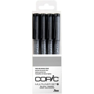 COPIC     Multiliner 22075619  Set schwarz, 4 Stück
