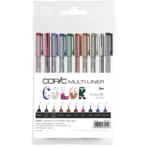 COPIC     Multiliner               0.3mm 22075620  Color Set, 10 Stück