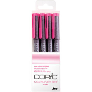 COPIC     Multiliner 22075622  Pink Set, 4 Stück ass.