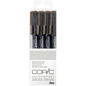 COPIC     Multiliner 22075624  Warm Grey Set, 4 Stück ass.