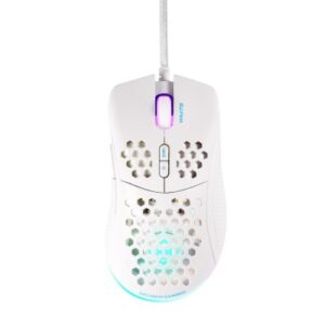 DELTACO   Lightweight Gaming Mouse,RGB GAM108W   White, WM75