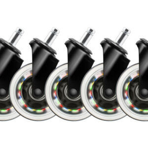 DELTACO   RGB Casters,Wheels,5-pack GAM-141   for Gaming Chairs