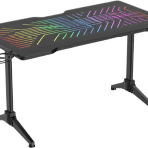 DELTACO   RGB Gaming Desk DT420 GAM150    Glass LED Tabletop,140x75 cm