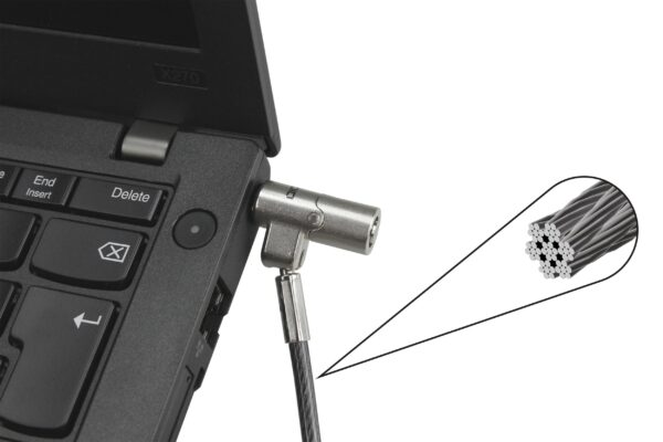 DICOTA    Security Cable Nano Lock D31886    Ultra Slim              silver – Bild 4