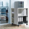 DURABLE   Multifunktionswagen 311310    grau, 53X59X72cm – Bild 3