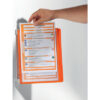 DURABLE   Sichttafelsystem VARIO Wall5 555109    orange mit 5 Sichttafeln – Bild 3