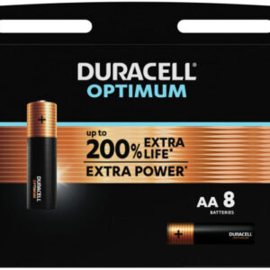 DURACELL  Batterie Optimum 4-137684  AA, LR6, 1.5V          8 Stück