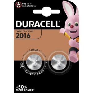DURACELL  Knopfbatterie Specialty CR2016    CR2016, 3V             2 Stück