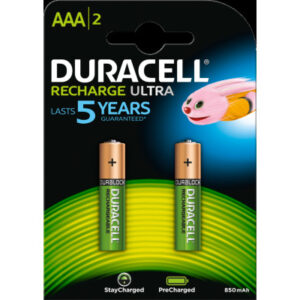 DURACELL  Recharge Ultra PreCharged DX2400    AAA, 850 mAh, 1.2V     2 Stück