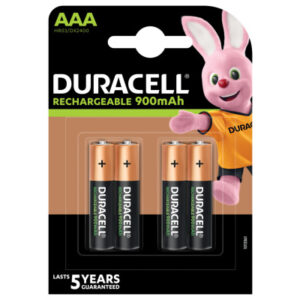 DURACELL  Recharge Ultra PreCharged DX2400    AAA, 850 mAh, 1.2V     4 Stück